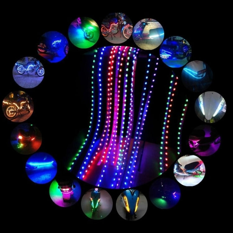 5 PCS 45 LED 3528 SMD Waterproof Flexible Car Strip Light for Car Decoration, DC 12V, Length: 90cm