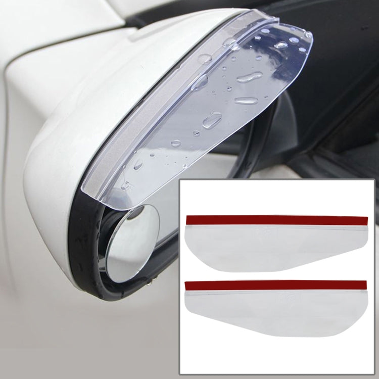 1 Pair Car Rearview Mirror Rain Blades Car Back Mirror Eyebrow Rain Cover Car Rearview Mirror Eyebrow Covers Flexible Protection Rainproof Decoration Accessories, 3R-2101
