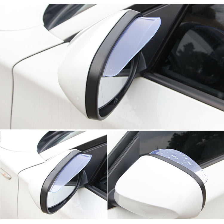 1 Pair Car Rearview Mirror Rain Blades Car Back Mirror Eyebrow Rain Cover Car Rearview Mirror Eyebrow Covers Flexible Protection Rainproof Decoration Accessories, 3R-2101