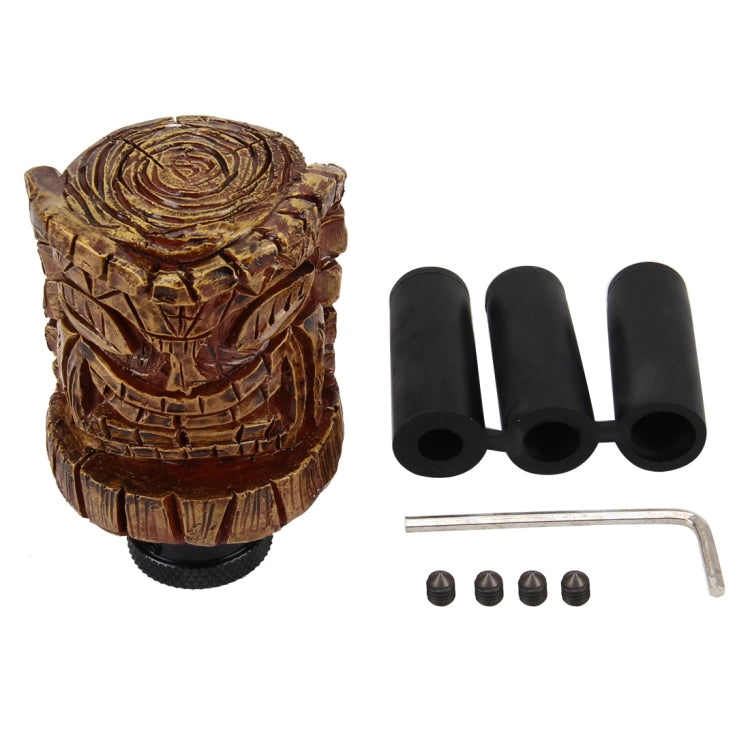 Artisan Wood Avatar Car Gear Shift Knob - Unique Resin Craftsmanship