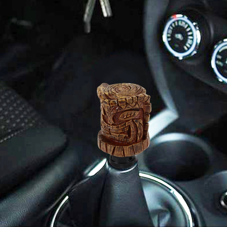 Artisan Wood Avatar Car Gear Shift Knob - Unique Resin Craftsmanship
