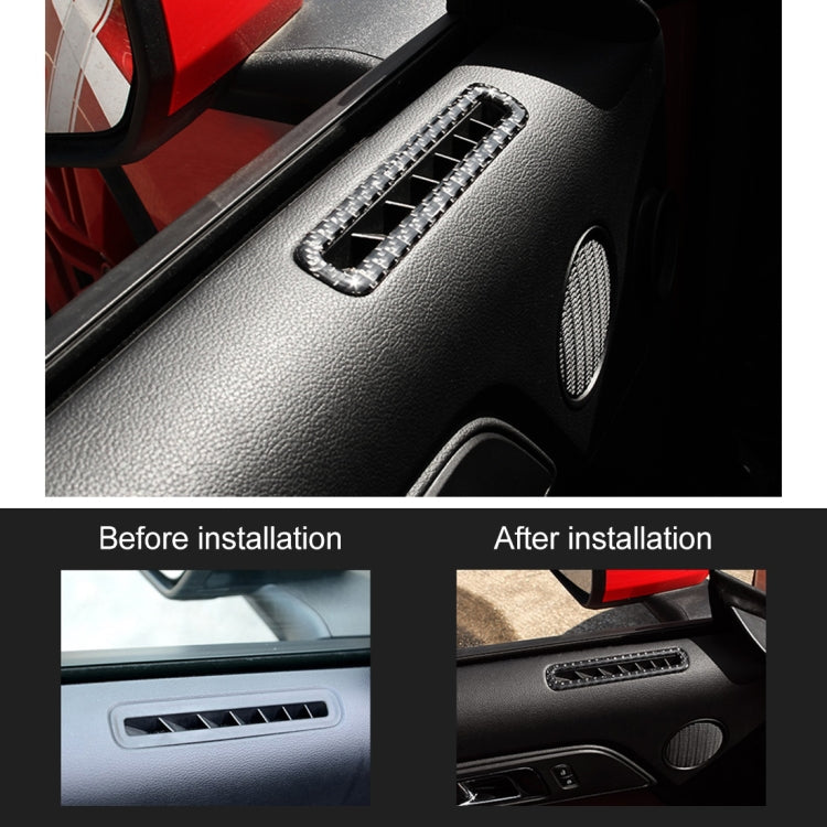 Ford Mustang 2015-2020 Premium Air Vent Trim Decorative Stickers - 2 Piece Set for Enhanced Interior Style