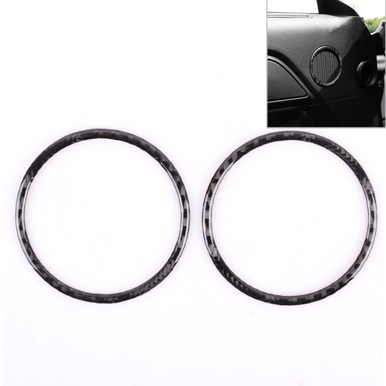 Pair of Stylish Horn Trim Rings for Ford Mustang Car Doors