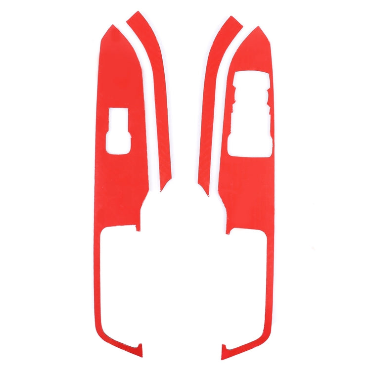 Set of 4 Stylish Window Lift Button Stickers for Ford Mustang (2015-2020)