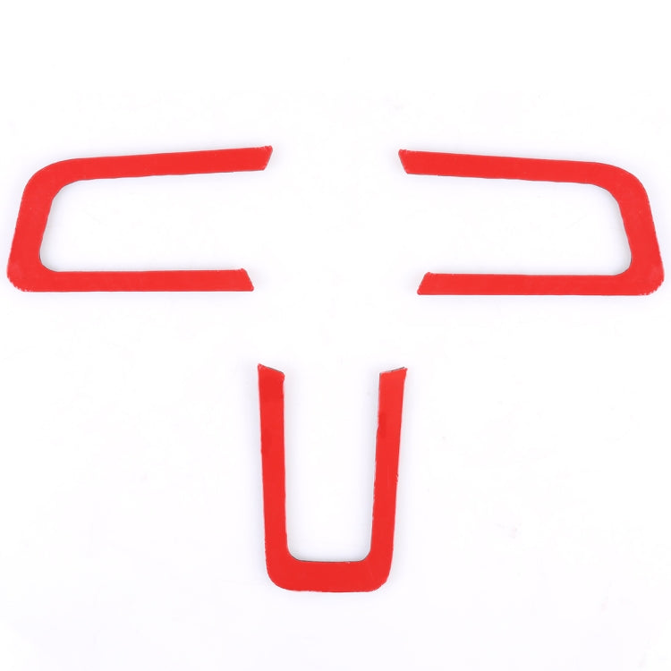 3 PCS Car Steering Wheel Button Decorative Sticker for Ford Mustang 2015-2020, Steering Wheel Button