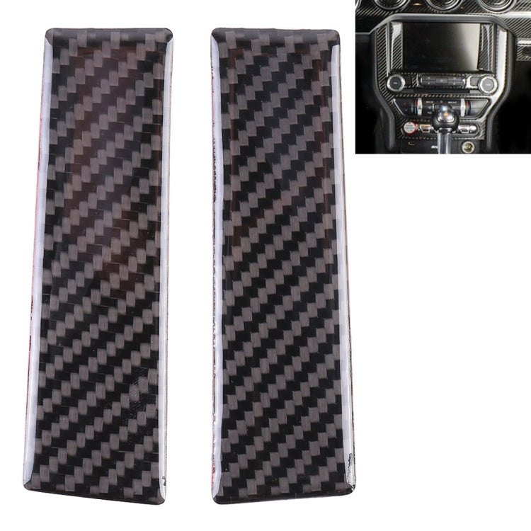 Stylish 2 Pack Decorative Decals for Ford Mustang 2015-2020 Central Display Panel