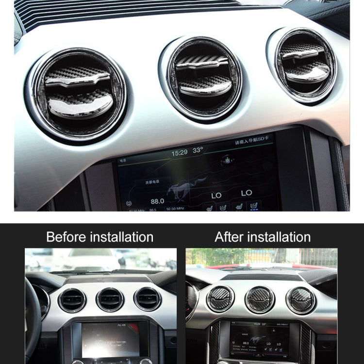 9-Piece Decorative Air Vent Trim Rings for Ford Mustang (2015-2020)