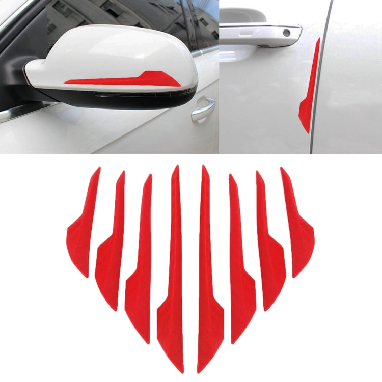 8 PCS Car Vehicle Door Side Guard Anti Crash Strip Exterior Avoid Bumps Collsion Impact Protector Sticker, Door Side Guard, R-2119