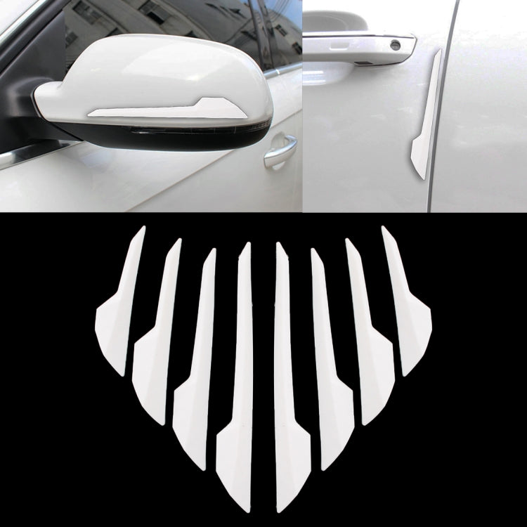8 PCS Car Vehicle Door Side Guard Anti Crash Strip Exterior Avoid Bumps Collsion Impact Protector Sticker, Door Side Guard, R-2119