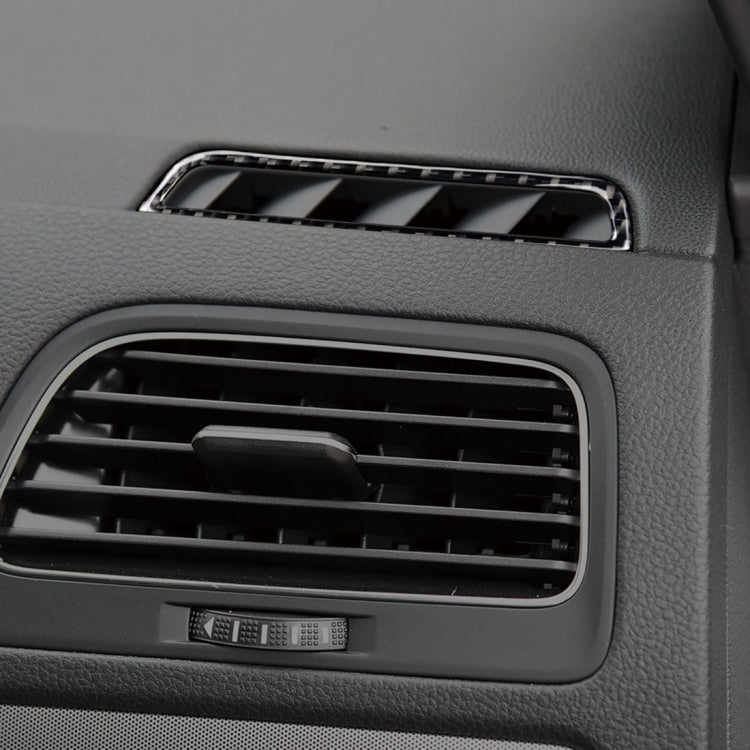 Carbon Fibre Decorative Trim Sticker for Volkswagen Golf 7 (2013-2017) Left Drive Air Outlets