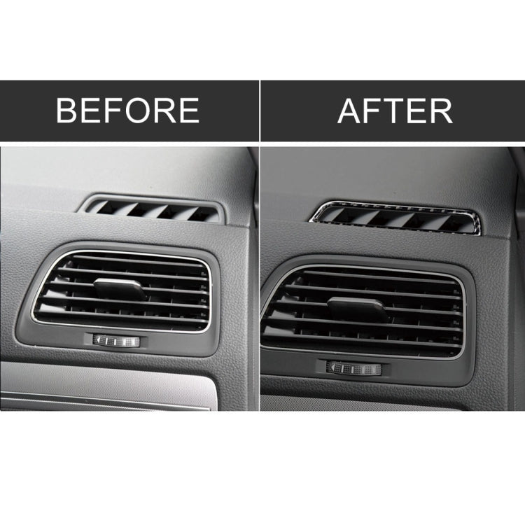 Carbon Fibre Decorative Trim Sticker for Volkswagen Golf 7 (2013-2017) Left Drive Air Outlets