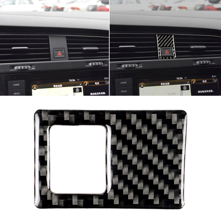 Carbon Fibre Accent Sticker for VW Golf 7 Emergency Light Frame (2013-2017, Left-Hand Drive)