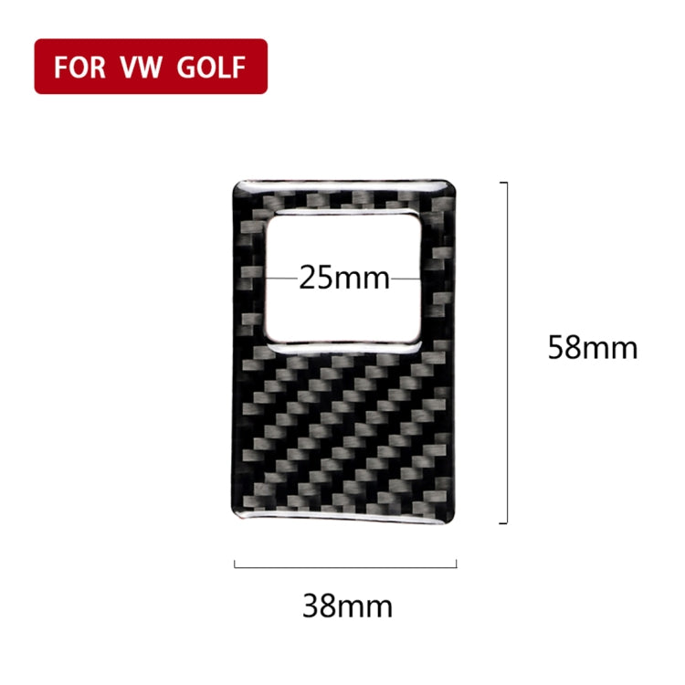 Carbon Fibre Accent Sticker for VW Golf 7 Emergency Light Frame (2013-2017, Left-Hand Drive)