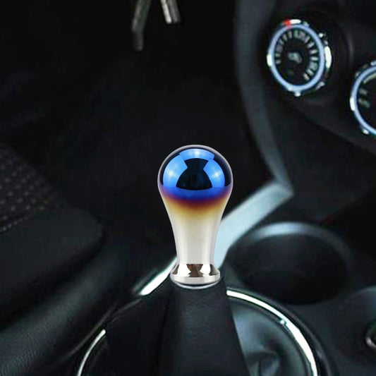 Universal Vehicle Car Blue Aluminium Alloy Gear Shift Lever for Manual & Automatic Knobs