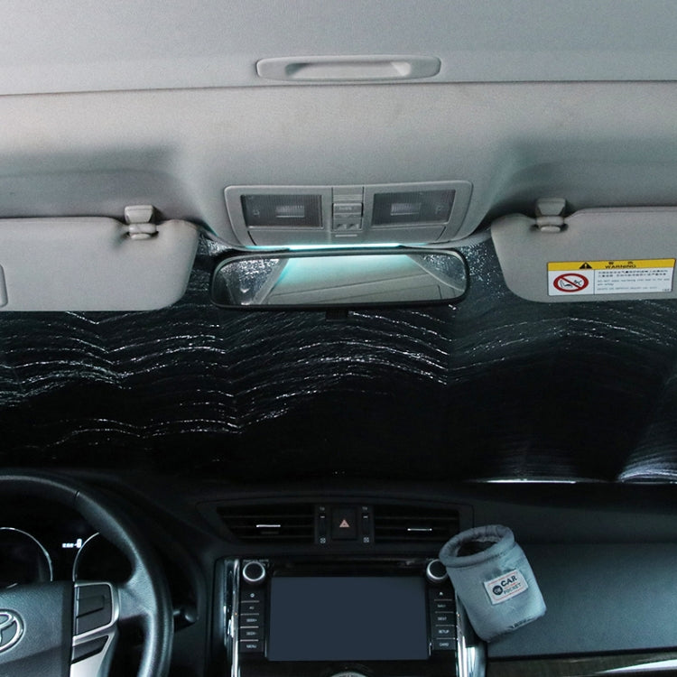 Sun Shade Three Compartments Car Windshield Visor Cover Block Front Window Sunshade UV Protect, Size: 140 x 70cm