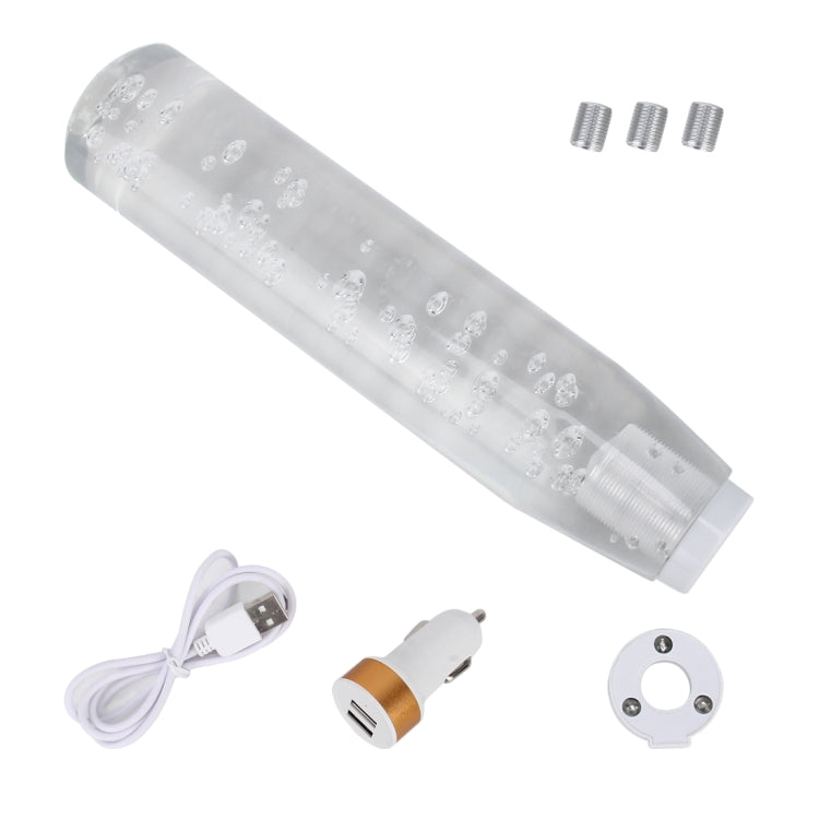 Colourful LED Bubble Shift Knob for Universal Cars & Trucks - 20cm Gear Lever Upgrade