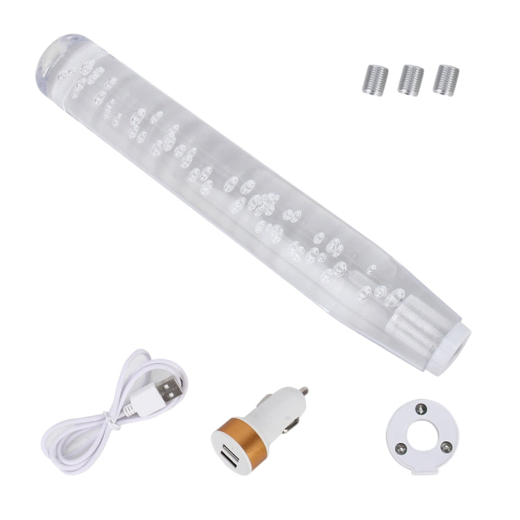 LED Bubble Shift Knob for Manual Gear Lever - Universal 30cm Colour Changing Design