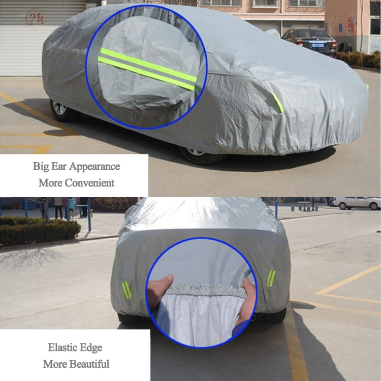 Outdoor Universal Anti-Dust Sunproof SUV Car Cover with Warning Strips