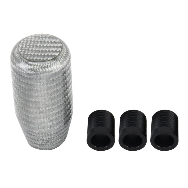 Stylish Universal Car Gear Shift Knob - Premium Carbon Look Auto Transmission Lever with Comfortable Grip