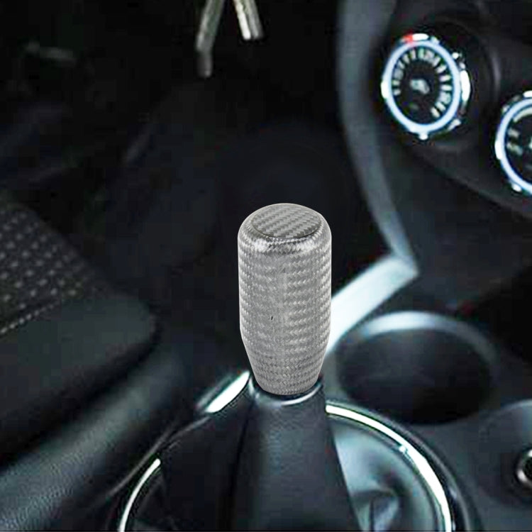 Stylish Universal Car Gear Shift Knob - Premium Carbon Look Auto Transmission Lever with Comfortable Grip