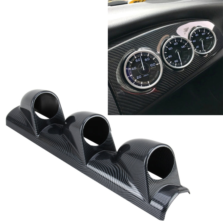 Tri-Gauge Dashboard Pod Holder for 60mm Automotive Instruments - Universal Mount for Vehicle Performance Monitoring