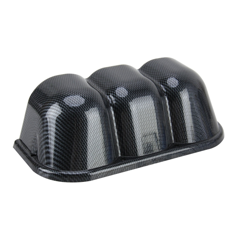 60mm Triple Gauge Pod Holder for Car Dashboard - Premium Carbon Meter Mount for Enhanced Vehicle Performance Monitoring