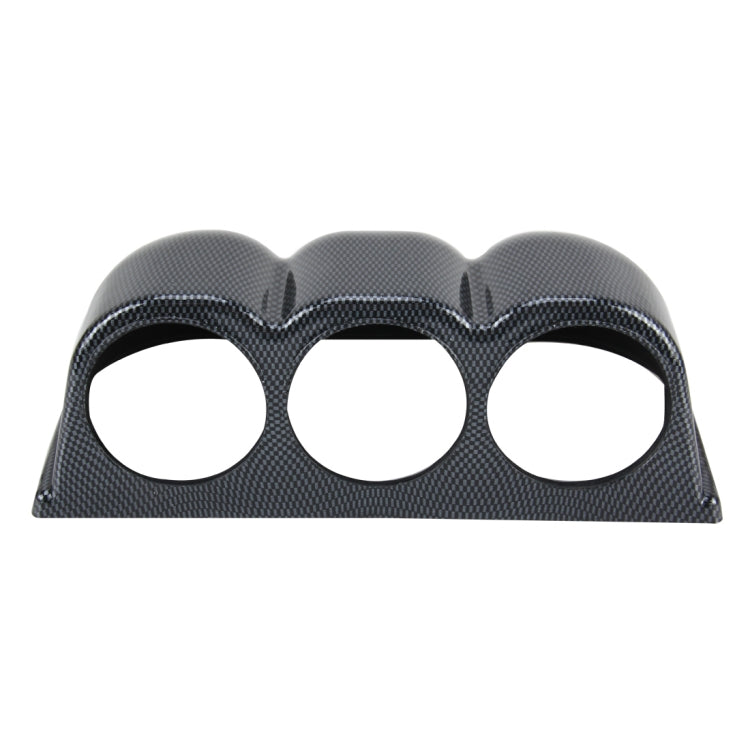 60mm Triple Gauge Pod Holder for Car Dashboard - Premium Carbon Meter Mount for Enhanced Vehicle Performance Monitoring