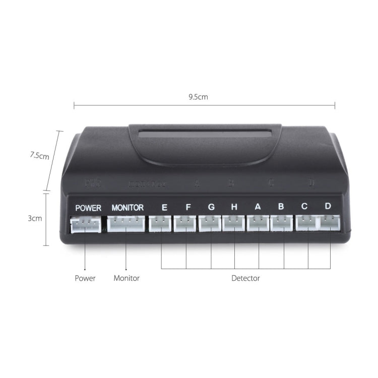 PZ-300-6 Car Parking Reversing Buzzer and LED Sensors Parking Alarm Assistance System with 6 Rear Radar