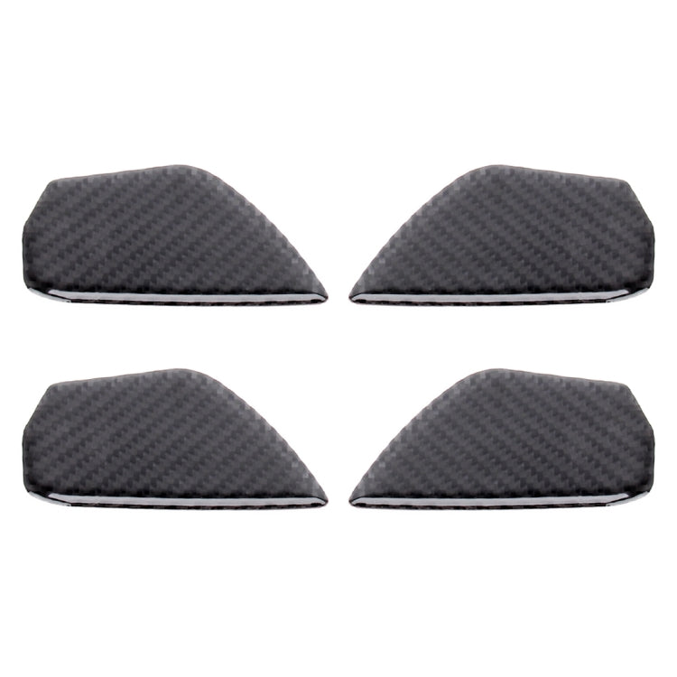 Carbon Fibre Decorative Inner Door Handle Bowl Trim Stickers for 10th Gen Honda Civic