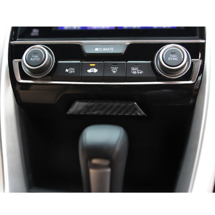 Stylish Carbon Fibre Central Control Gear Shift Panel Sticker for Honda Civic 10th Gen (2016-2019)
