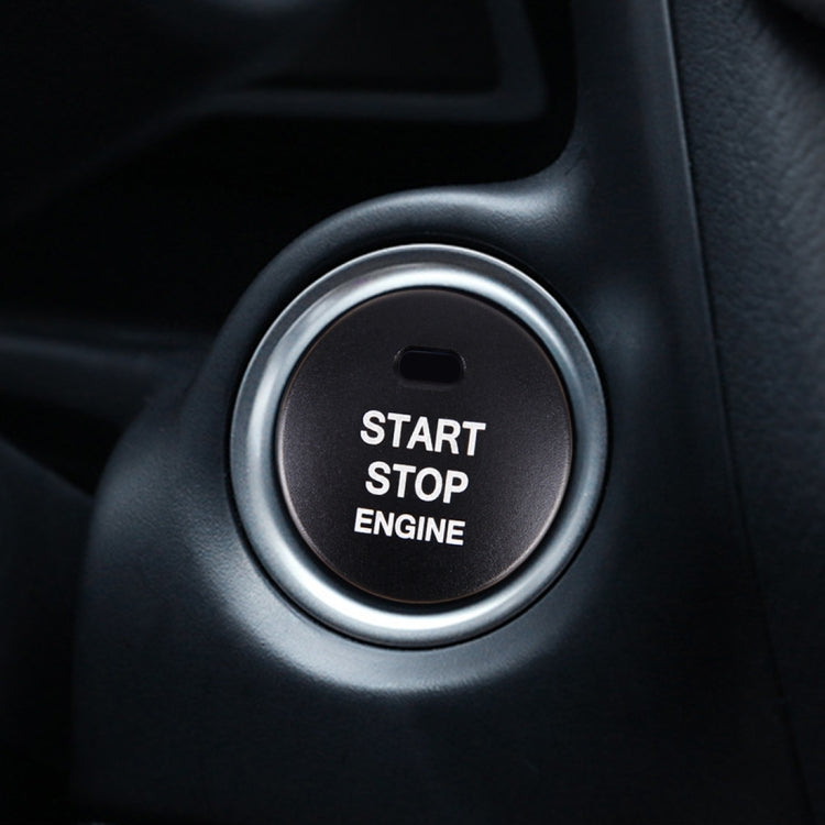 3D Aluminium Alloy Engine Start/Stop Button Accent Trim for Mazda