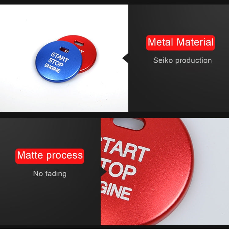 3D Aluminium Alloy Engine Start/Stop Button Accent Trim for Mazda