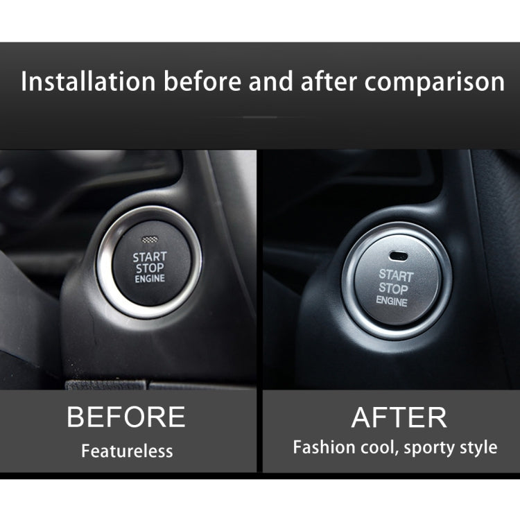 3D Aluminium Alloy Engine Start/Stop Button Accent Trim for Mazda