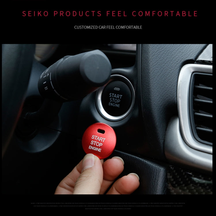3D Aluminium Alloy Engine Start/Stop Button Accent Trim for Mazda