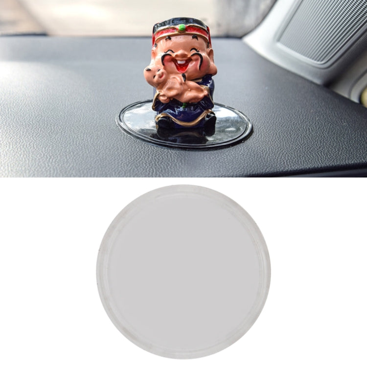 Car Auto Round Soft Rubber Dashboard Anti-slip Pad Mat for Phone / GPS/ MP4/ MP3, Diameter: 8cm, Round Soft Rubber Mat(Black), Round Soft Rubber Mat(Transparent)