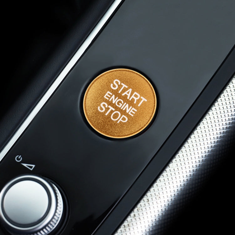 Sleek Aluminium Alloy Engine Start Key Trim for Audi - Effortless Peel & Stick Upgrade