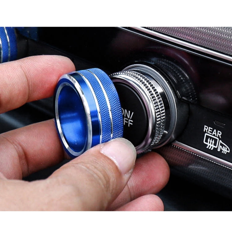 Set of 3 Stylish Metal Climate Control Knobs for Honda Accord 10th Gen