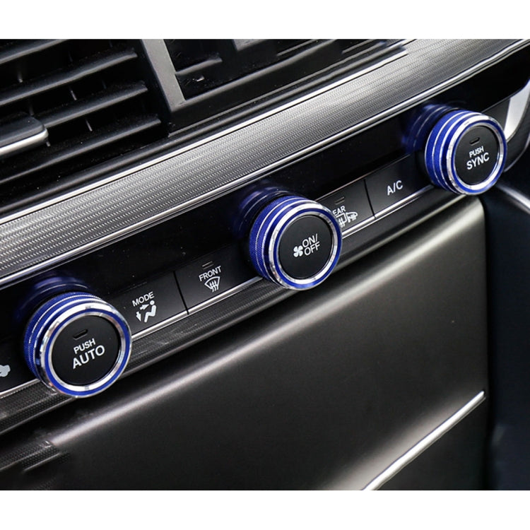 Set of 3 Stylish Metal Climate Control Knobs for Honda Accord 10th Gen
