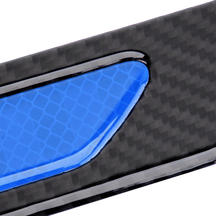 2 PCS Carbon Fiber Car-Styling Fender Reflective Bumper Decorative Strip, Inner Reflection + External Carbon Fiber