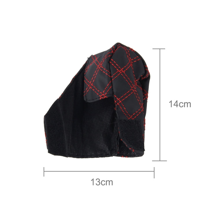 2 PCS Car Hand Brake Cover Shift Knob Gear Stick Cushion Sets Cover Car Accessory Interior Decoration Pad, 2 PCS  Red, 2 PCS Red  White