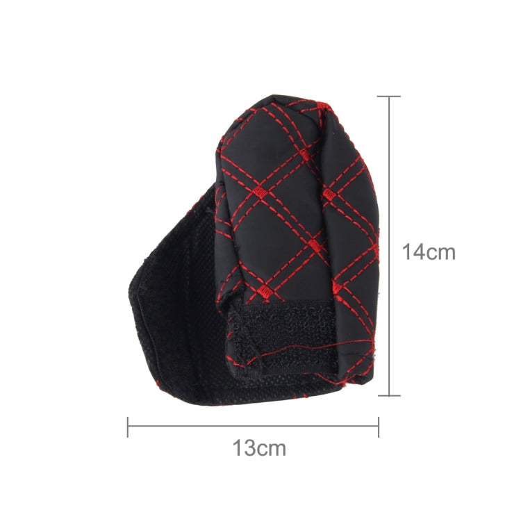 Stylish 3-Piece Car Interior Enhancement Set: Brake Cover, Gear Shift Cushion, and Mirror Protector