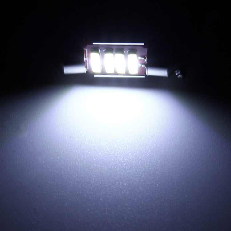 2 PCS 2W 100 LM 6000K 36MM 6 SMD-7020 LEDs Bicuspid Port Decoding Car Dome Lamp LED Reading Light, DC 12V