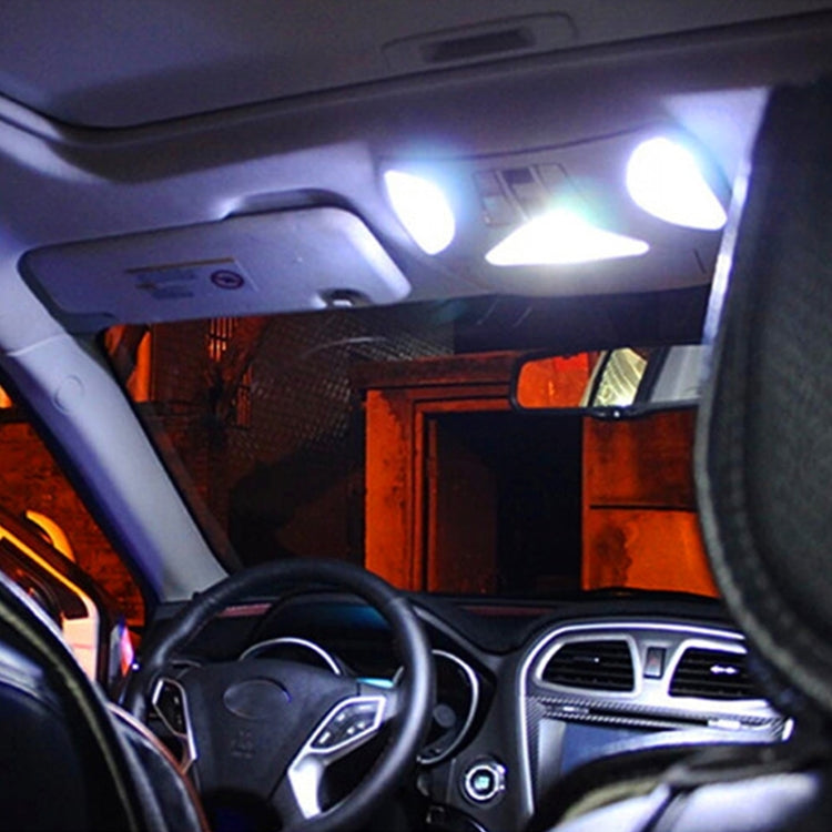 2 PCS 2W 100 LM 6000K 41MM 6 SMD-7020 LEDs Bicuspid Port Decoding Car Dome Lamp LED Reading Light, DC 12V, White Light
