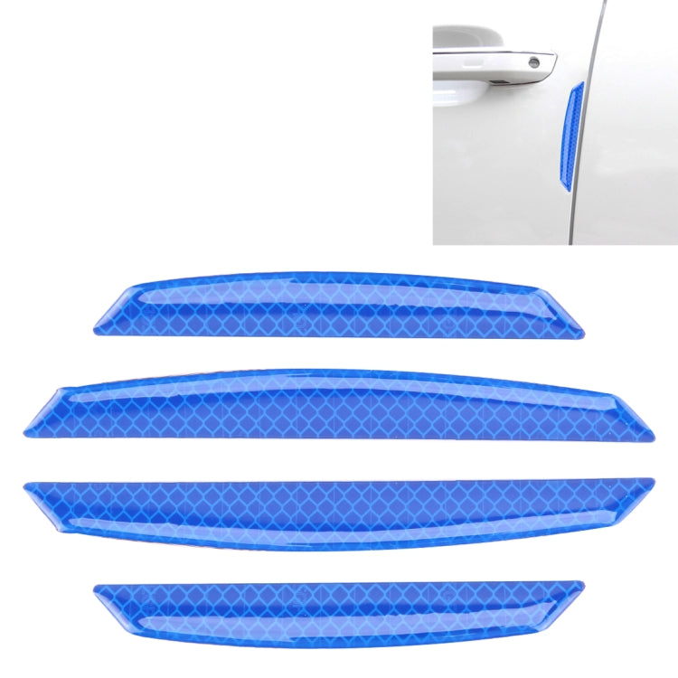 4 PCS Universal Car Door Anti-collision Strip Protection Guards Trims Stickers, 4 PCS
