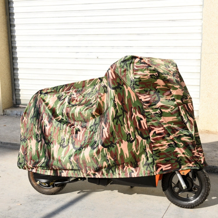190T Polyester Taffeta All Season Waterproof Sun Motorcycle Mountain Bike Cover Dust & Anti-UV Outdoor Camouflage Bicycle Protector, Size: XL