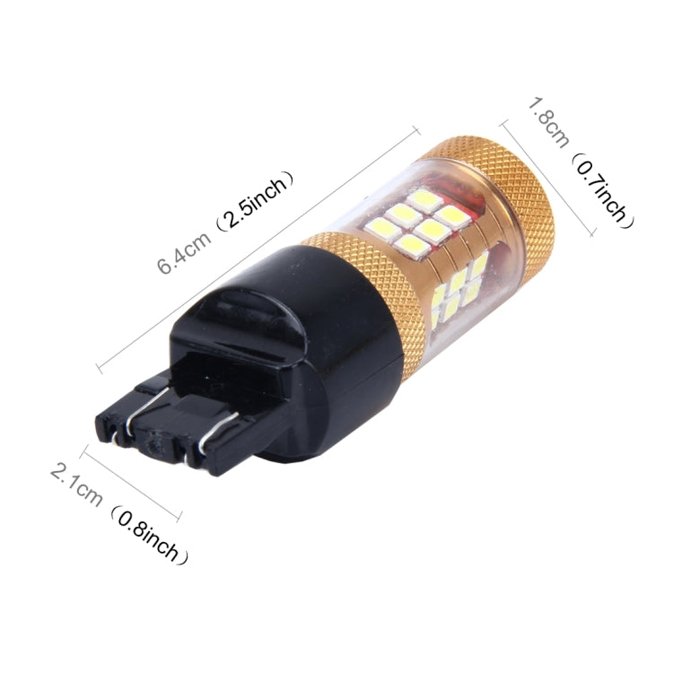 2 PCS 7443 15W 1300LM 6500K 28 SMD-3030 LED Car Brake Lights Turn Light, DC 12V