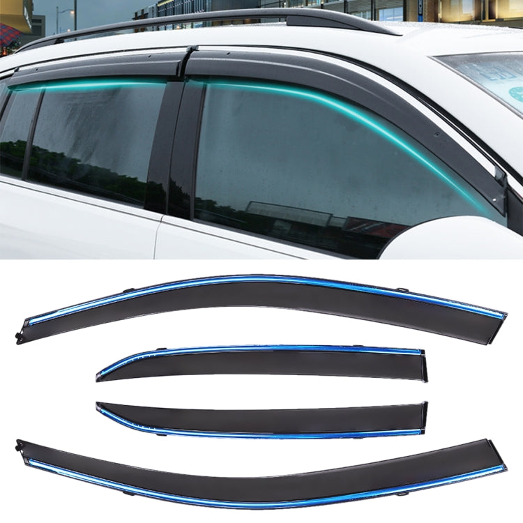 4 PCS Window Sunny Rain Visors Awnings Sunny Rain Guard for Toyota Corolla 2007-2013 Version, For Toyota Corolla 2007-2013