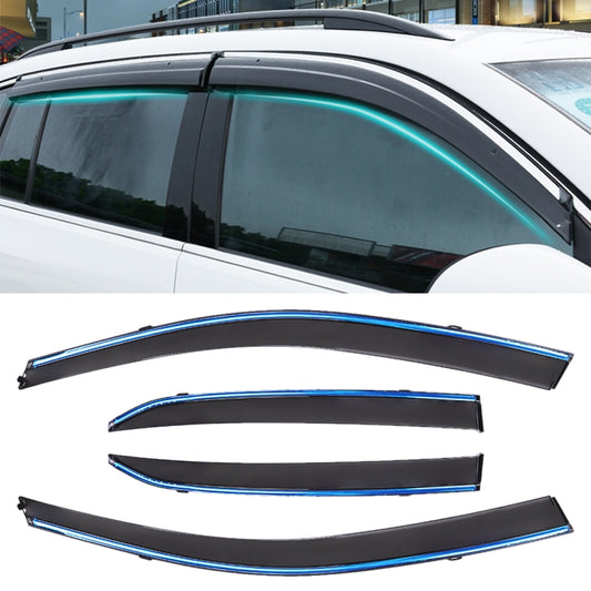 4 PCS Window Sunny Rain Visors Awnings Sunny Rain Guard for Toyota Corolla 2007-2013 Version, For Toyota Corolla 2007-2013
