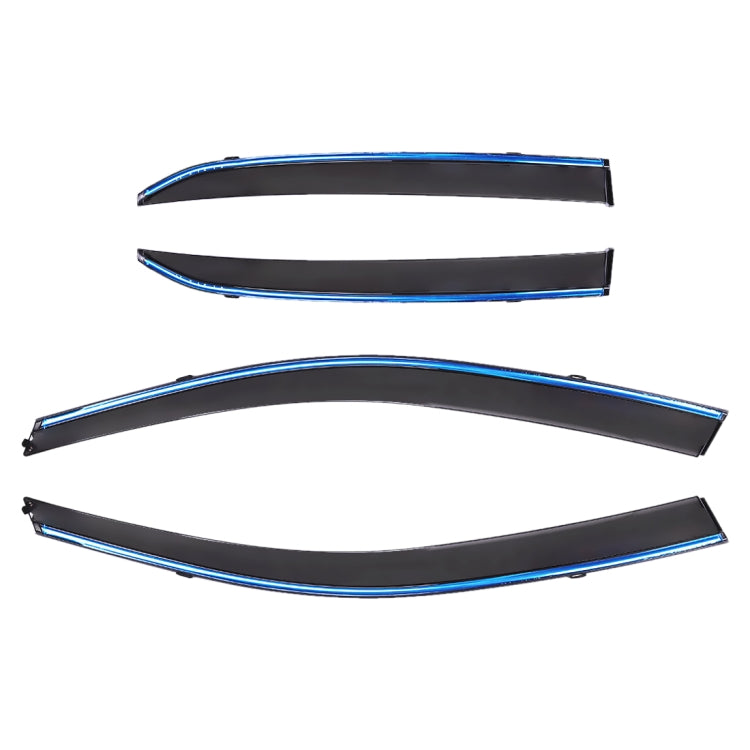 4 PCS Window Sunny Rain Visors Awnings Sunny Rain Guard for Toyota Corolla 2007-2013 Version, For Toyota Corolla 2007-2013