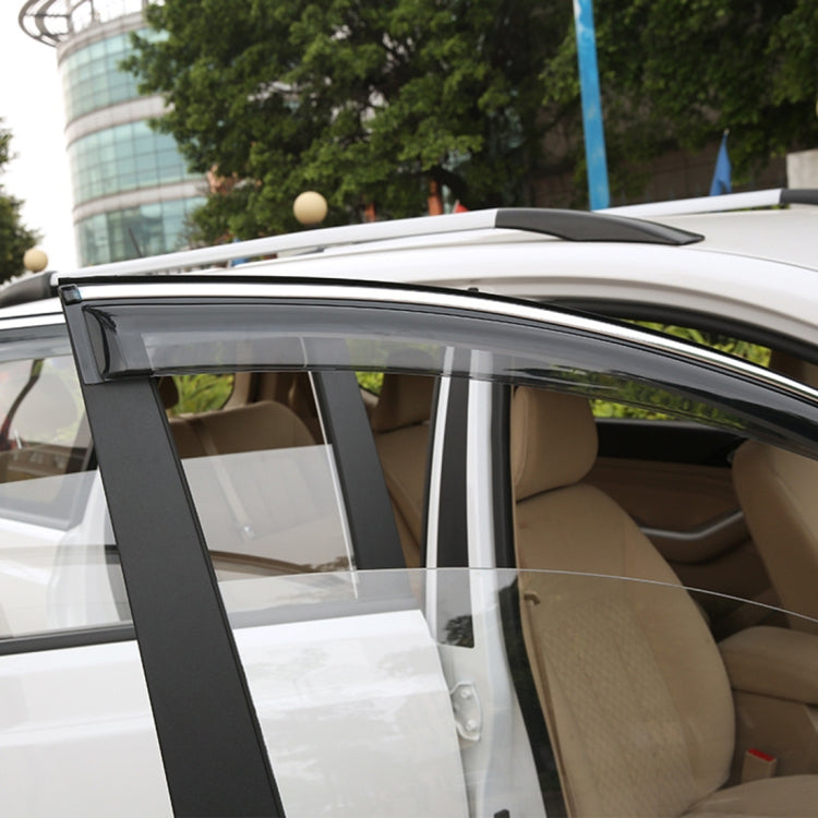 4 PCS Window Sunny Rain Visors Awnings Sunny Rain Guard for Honda Fit 2008-2013 Version Second Generation Hatchback, For Honda Fit 2008-2013